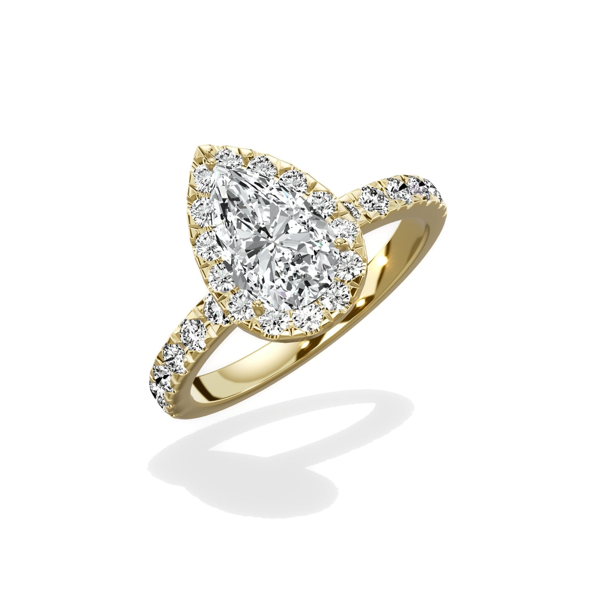 Romantic Halo Engagement Ring - The Better Diamonds