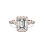 Romantic Halo Engagement Ring - The Better Diamonds