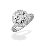 Romantic Halo Engagement Ring - The Better Diamonds