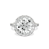 Romantic Halo Engagement Ring - The Better Diamonds