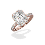 Romantic Halo Engagement Ring - The Better Diamonds