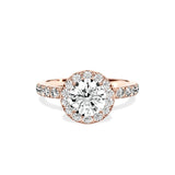 Romantic Halo Engagement Ring - The Better Diamonds