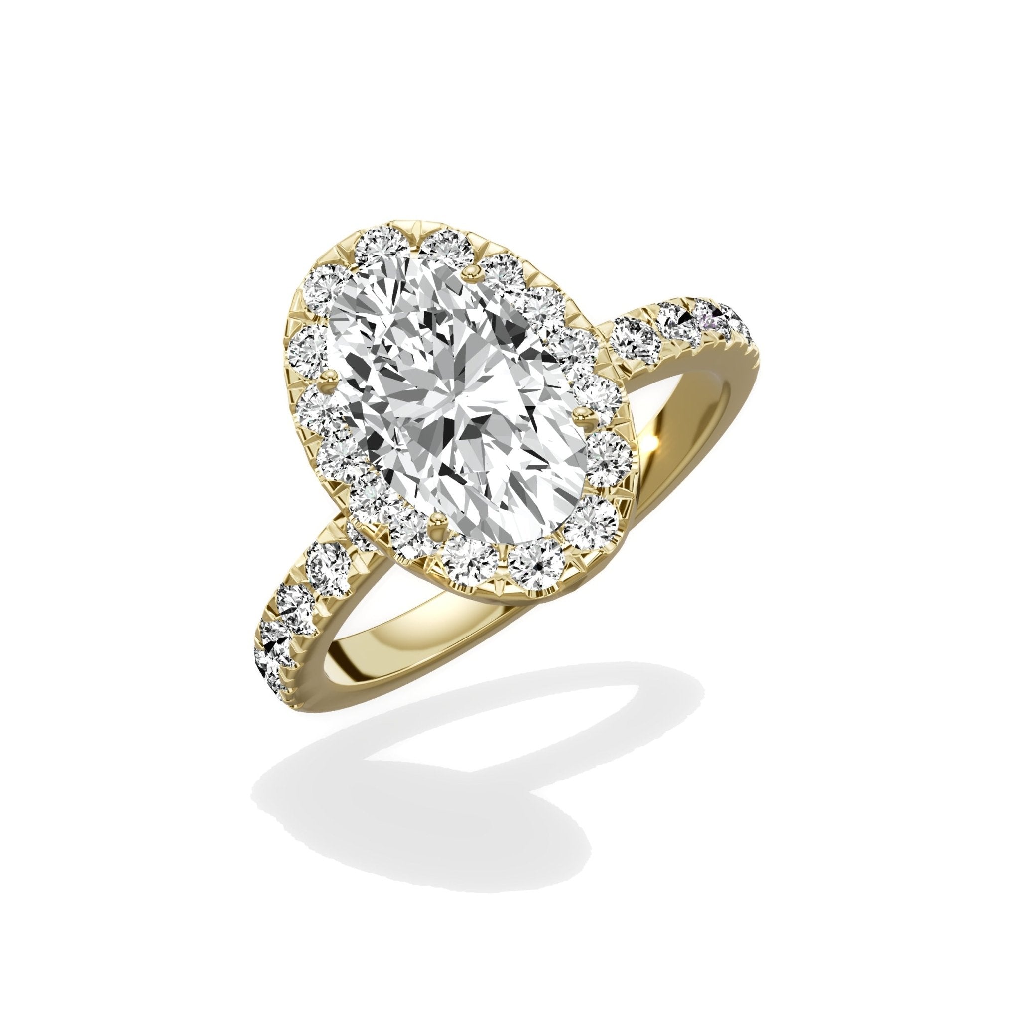 Romantic Halo Engagement Ring - The Better Diamonds