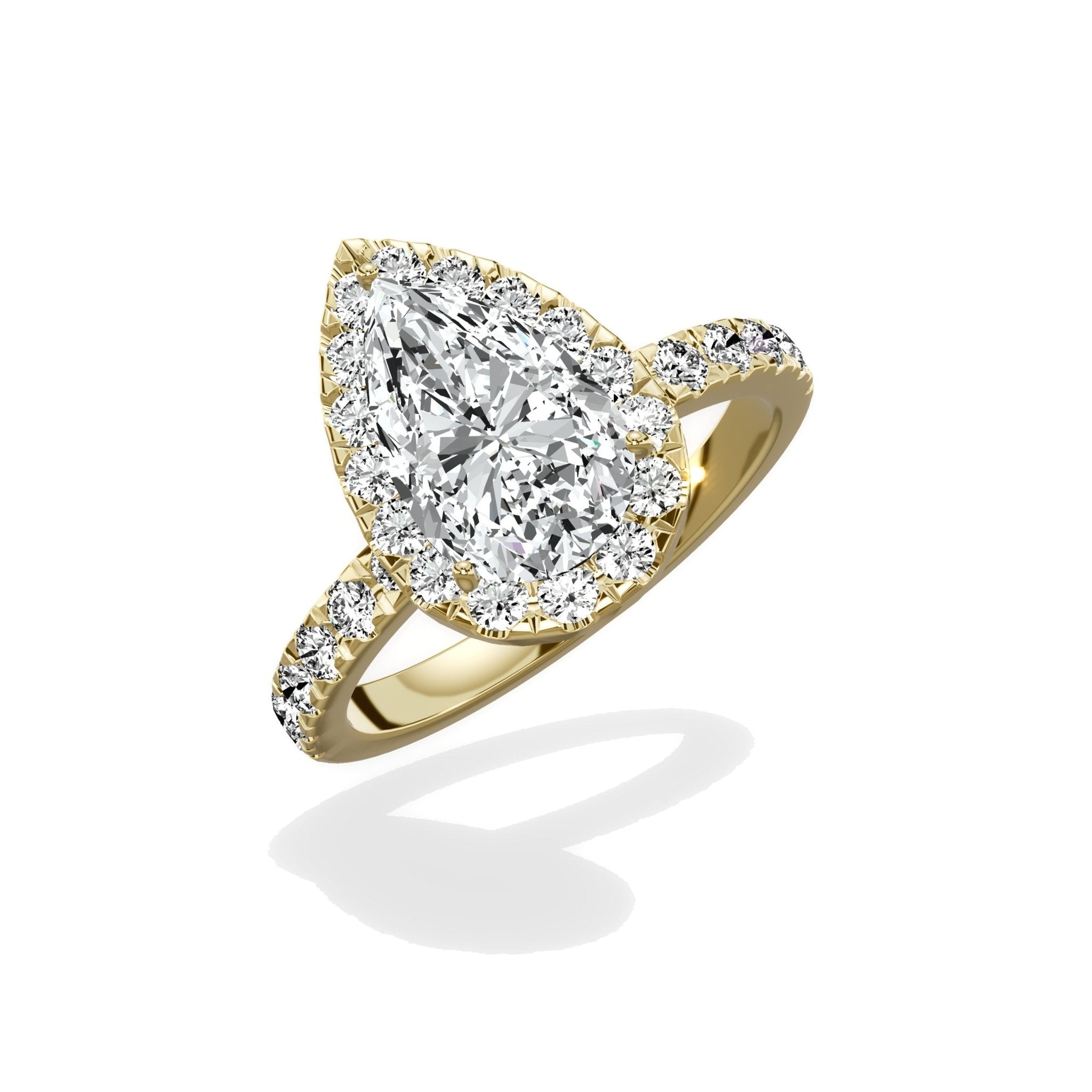 Romantic Halo Engagement Ring - The Better Diamonds