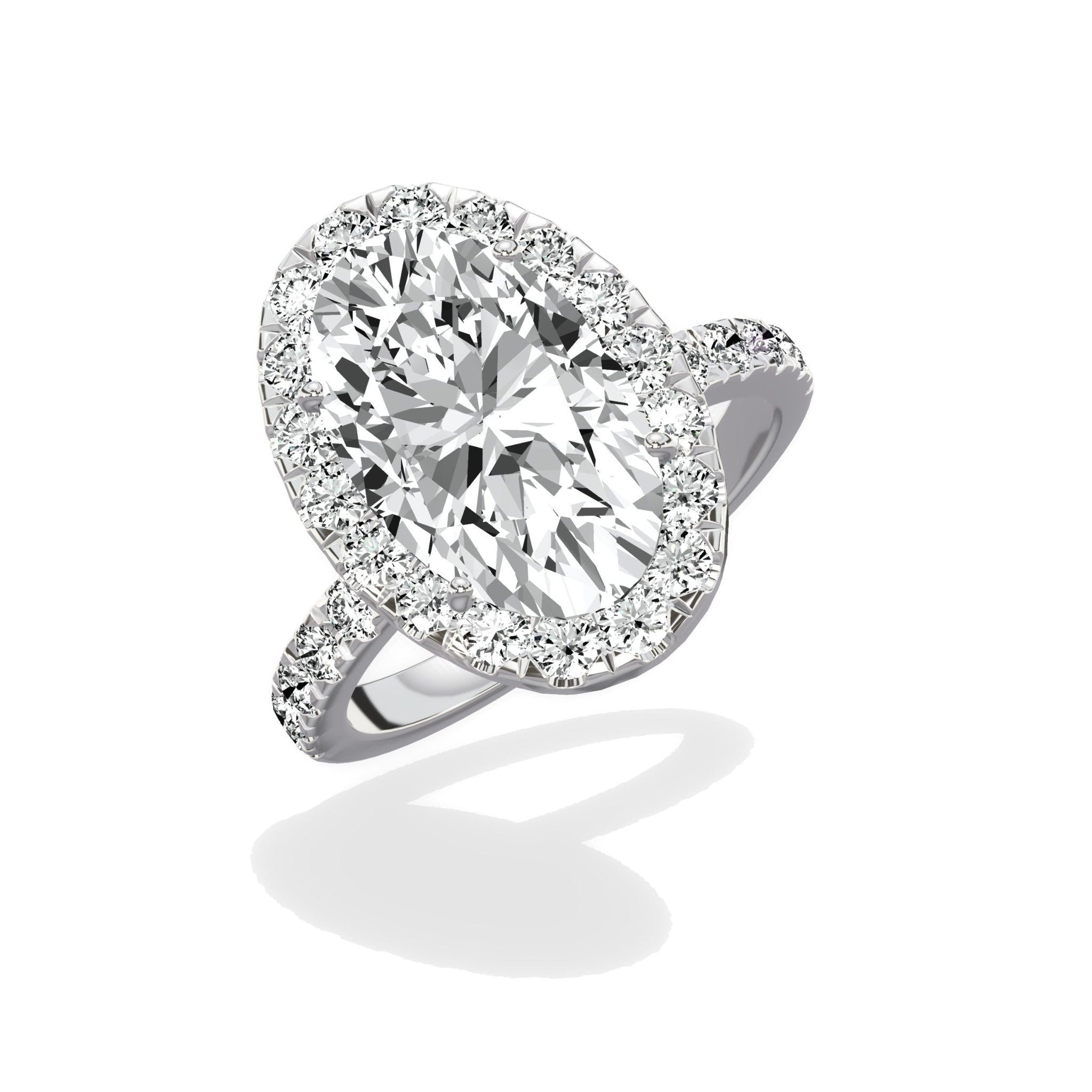 Romantic Halo Engagement Ring - The Better Diamonds