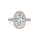 Romantic Halo Engagement Ring - The Better Diamonds