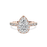 Romantic Halo Engagement Ring - The Better Diamonds
