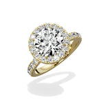 Romantic Halo Engagement Ring - The Better Diamonds