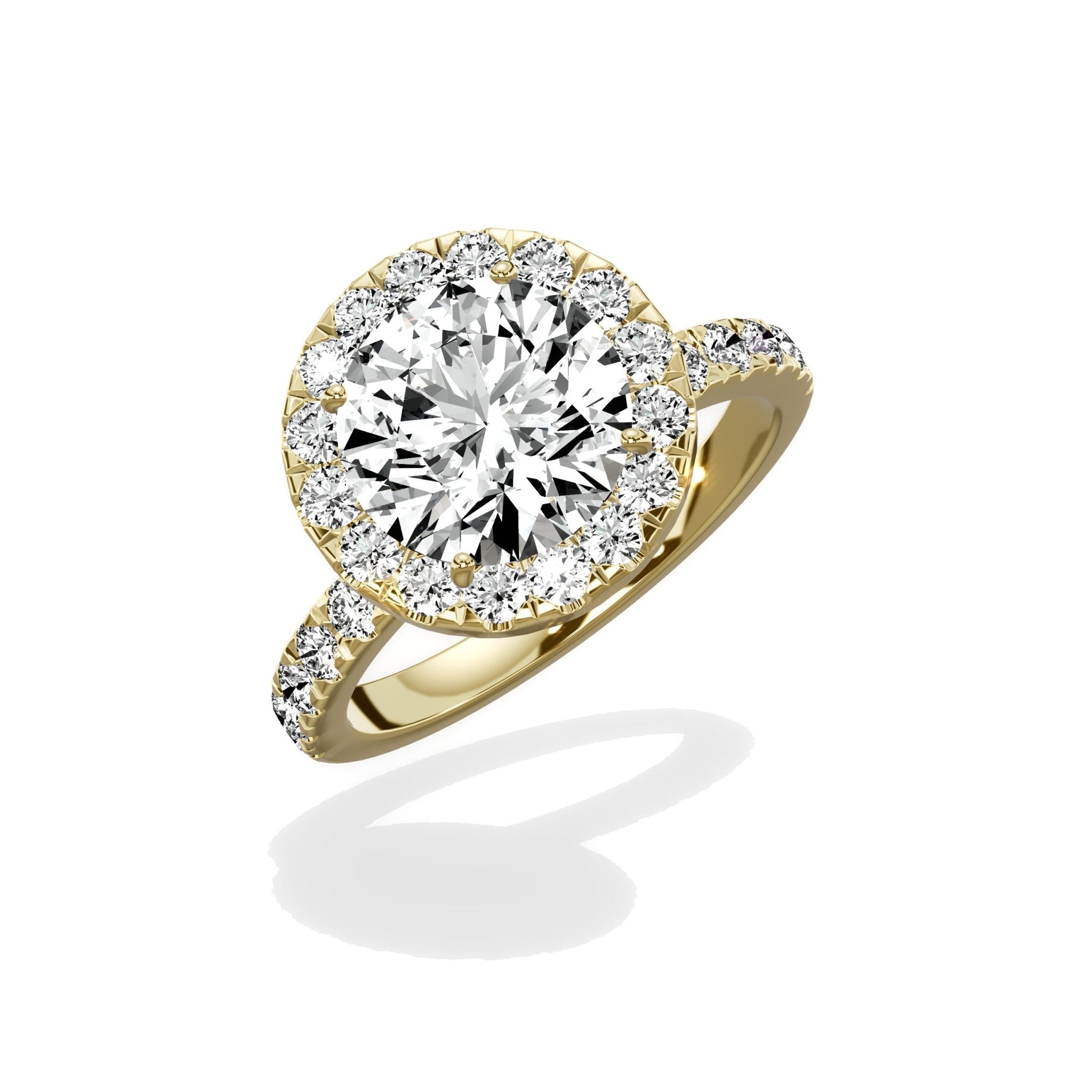 Romantic Halo Engagement Ring - The Better Diamonds