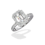 Romantic Halo Engagement Ring - The Better Diamonds