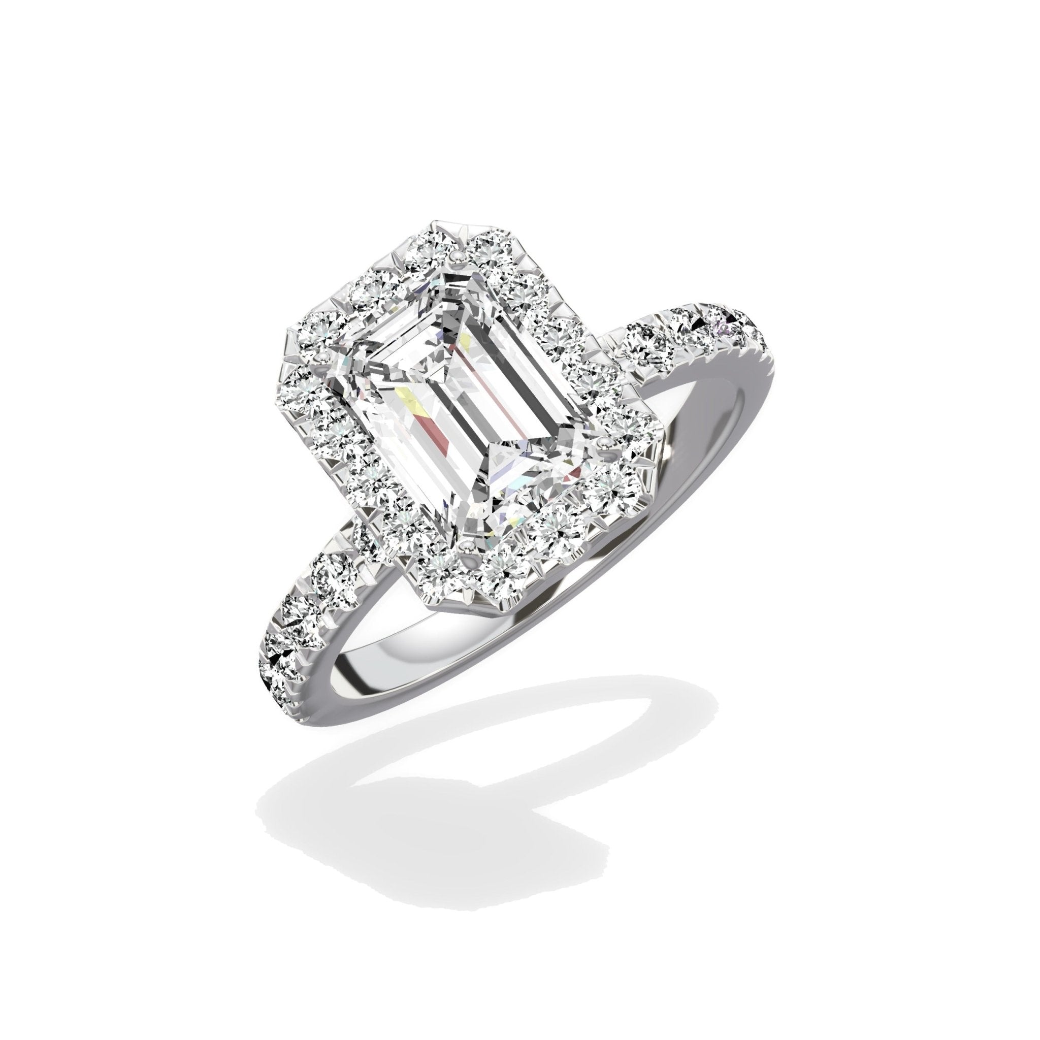 Romantic Halo Engagement Ring - The Better Diamonds