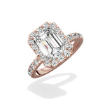 Romantic Halo Engagement Ring - The Better Diamonds