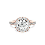 Romantic Halo Engagement Ring - The Better Diamonds
