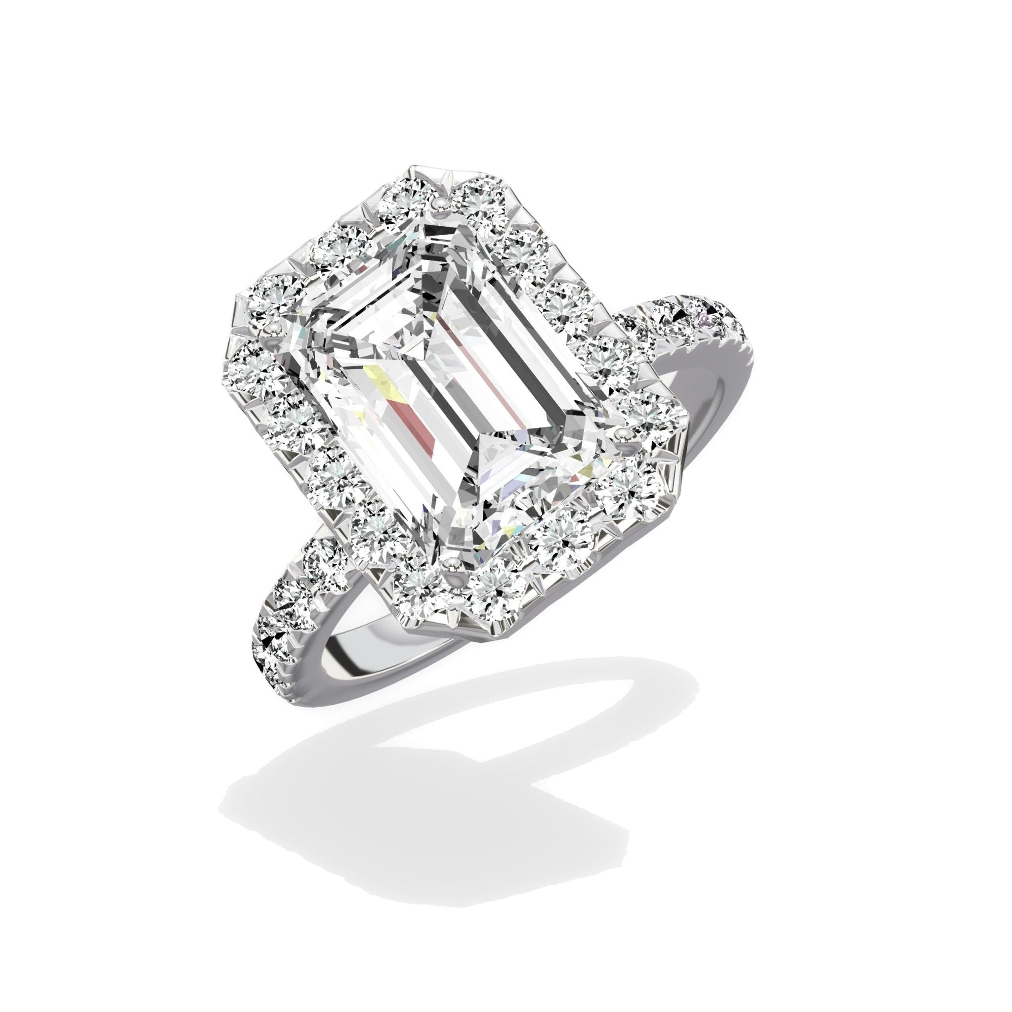 Romantic Halo Engagement Ring - The Better Diamonds