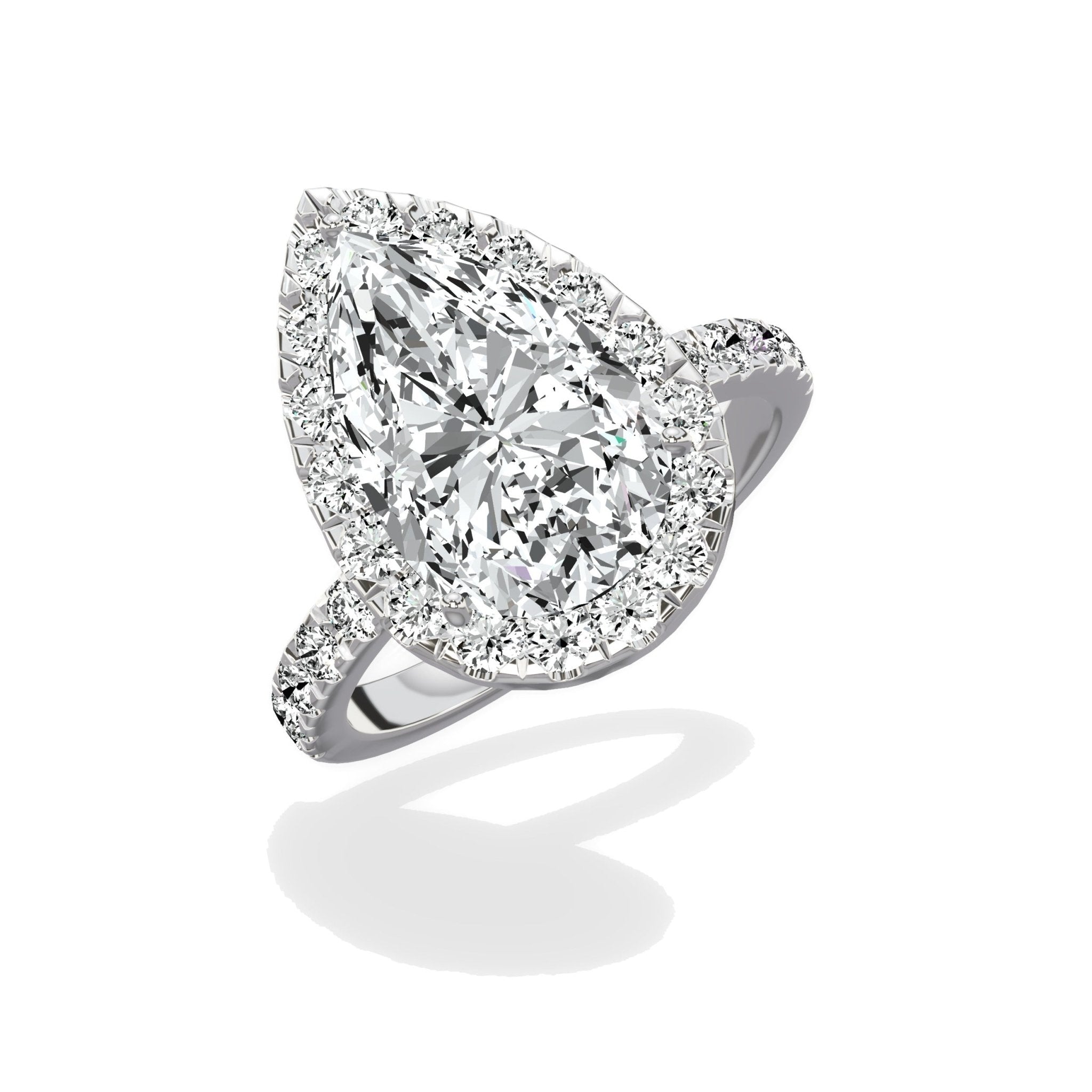 Romantic Halo Engagement Ring - The Better Diamonds