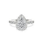 Romantic Halo Engagement Ring - The Better Diamonds