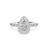 Romantic Halo Engagement Ring - The Better Diamonds