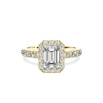 Romantic Halo Engagement Ring - The Better Diamonds