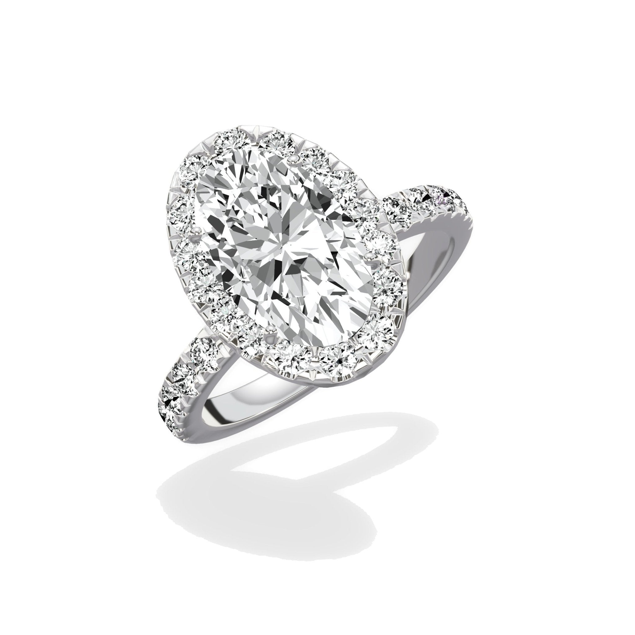 Romantic Halo Engagement Ring - The Better Diamonds