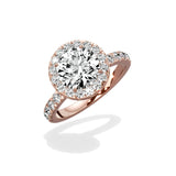 Romantic Halo Engagement Ring - The Better Diamonds
