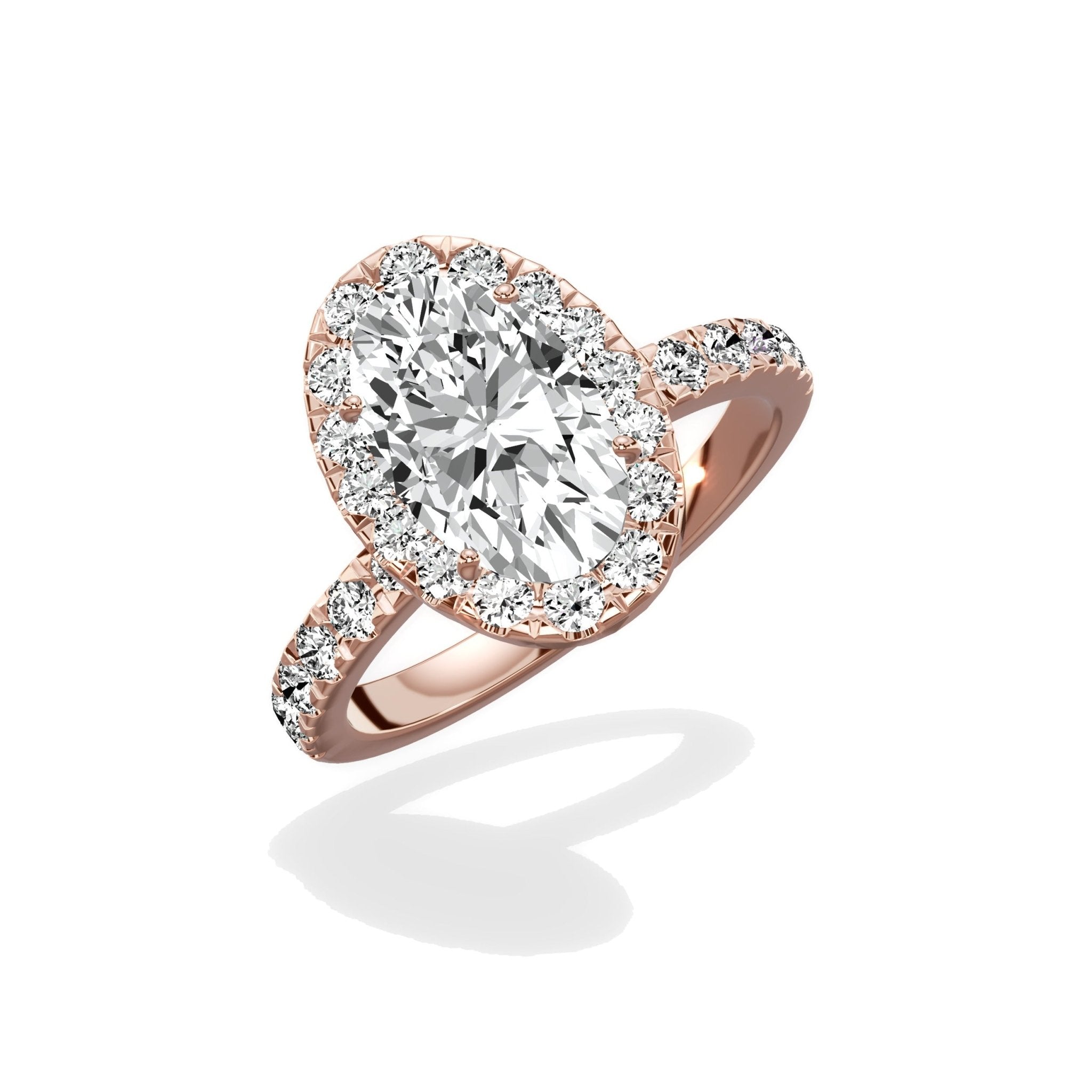 Romantic Halo Engagement Ring - The Better Diamonds