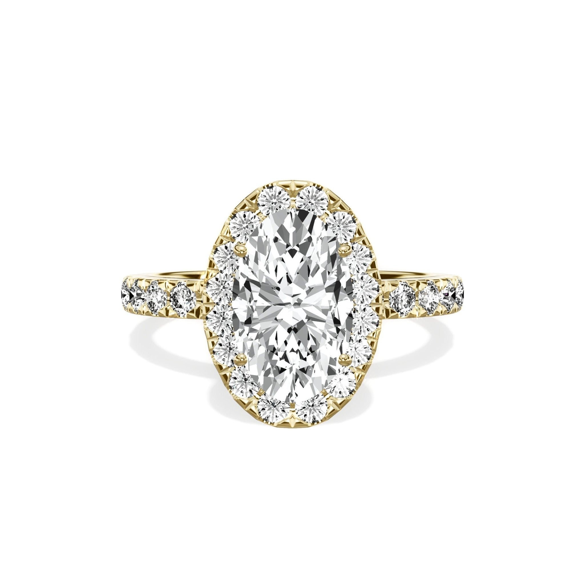 Romantic Halo Engagement Ring - The Better Diamonds