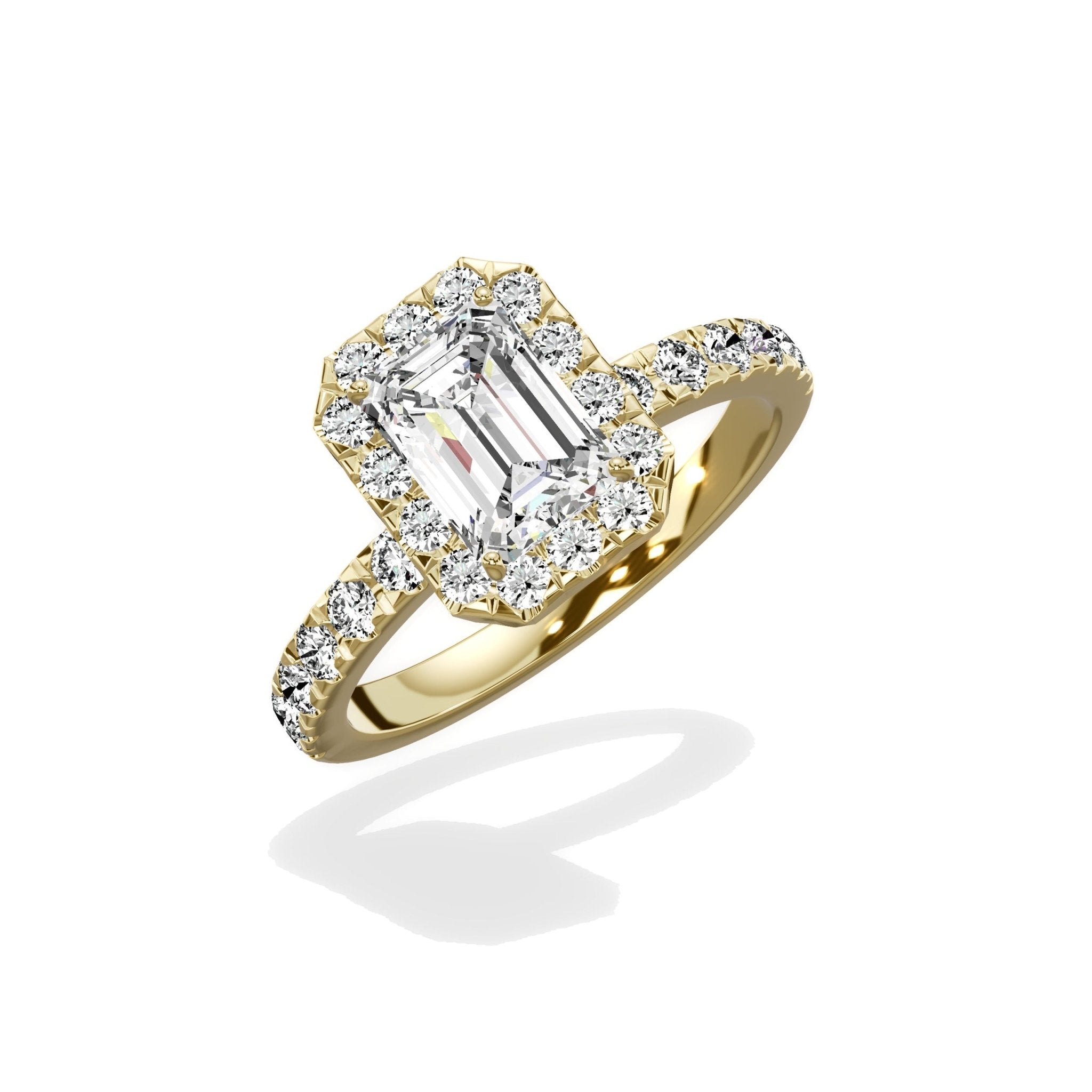 Romantic Halo Engagement Ring - The Better Diamonds
