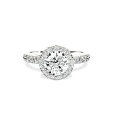 Romantic Halo Engagement Ring - The Better Diamonds