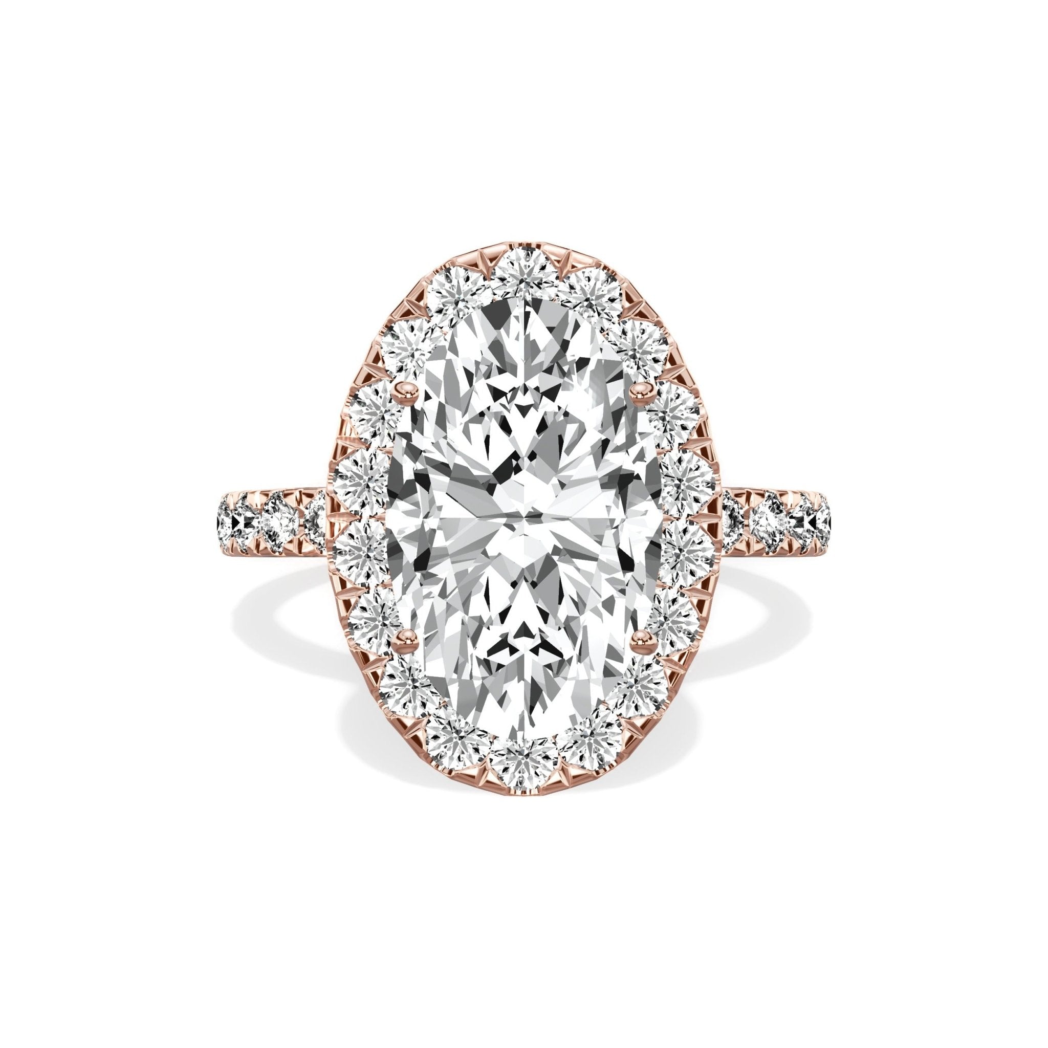 Romantic Halo Engagement Ring - The Better Diamonds