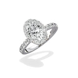 Romantic Halo Engagement Ring - The Better Diamonds