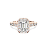 Romantic Halo Engagement Ring - The Better Diamonds