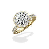 Romantic Halo Engagement Ring - The Better Diamonds
