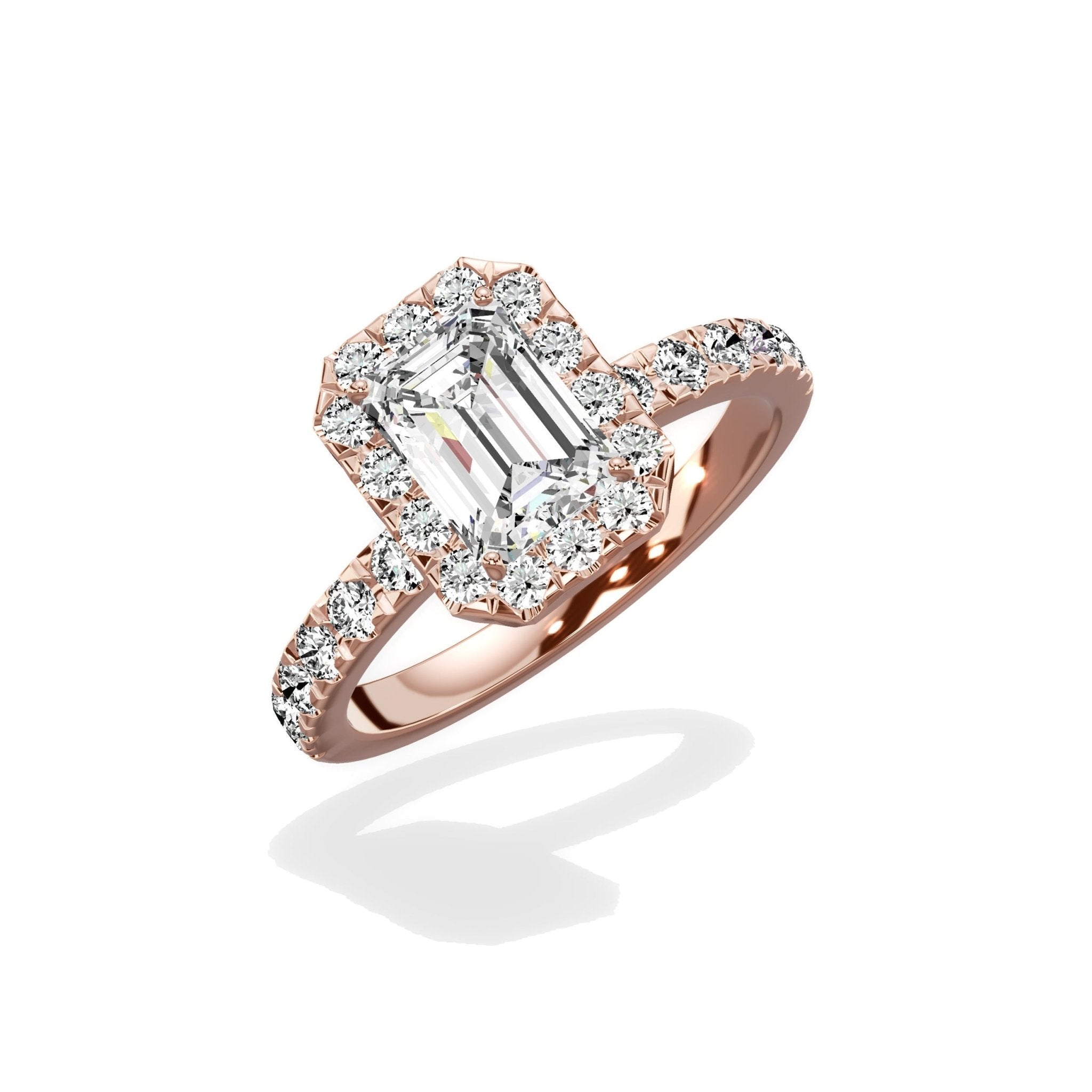 Romantic Halo Engagement Ring - The Better Diamonds