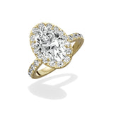 Romantic Halo Engagement Ring - The Better Diamonds