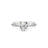 Rose Hidden Halo Engagement Ring - The Better Diamonds