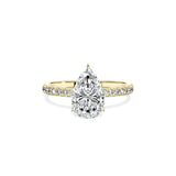 Rose Hidden Halo Engagement Ring - The Better Diamonds