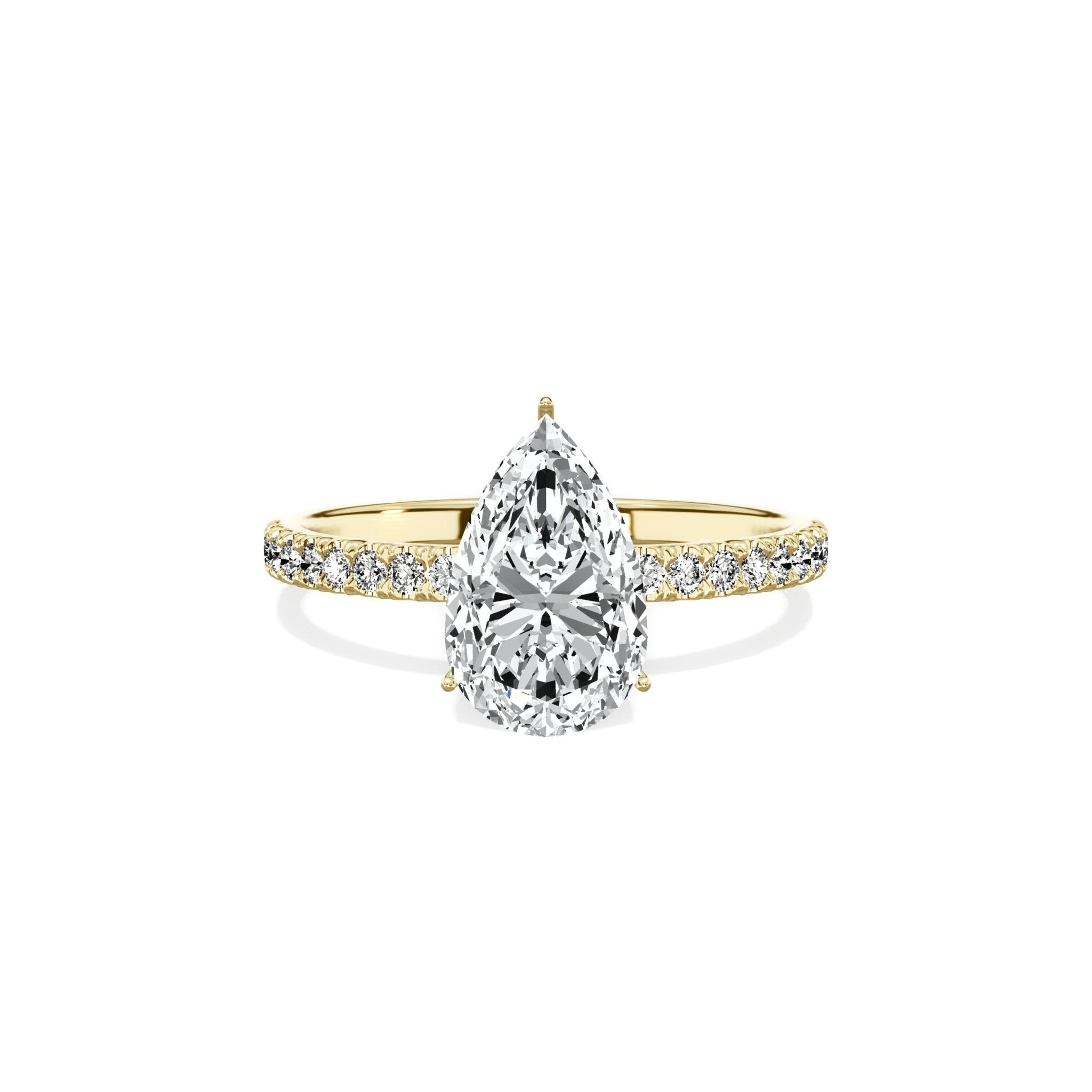 Rose Hidden Halo Engagement Ring - The Better Diamonds