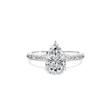 Rose Hidden Halo Engagement Ring - The Better Diamonds