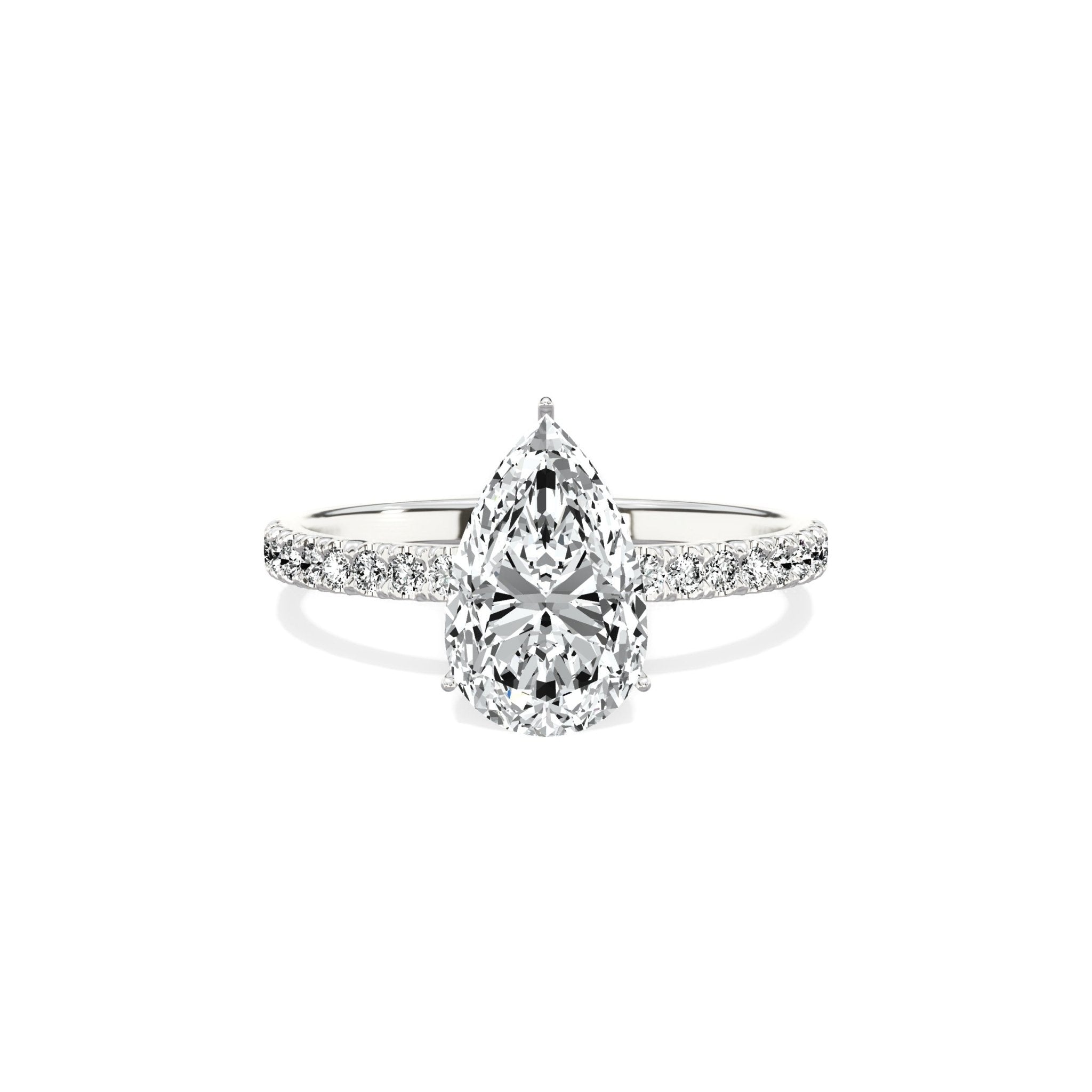 Rose Hidden Halo Engagement Ring - The Better Diamonds