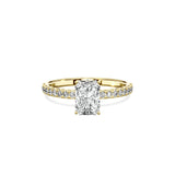 Rose Hidden Halo Engagement Ring - The Better Diamonds