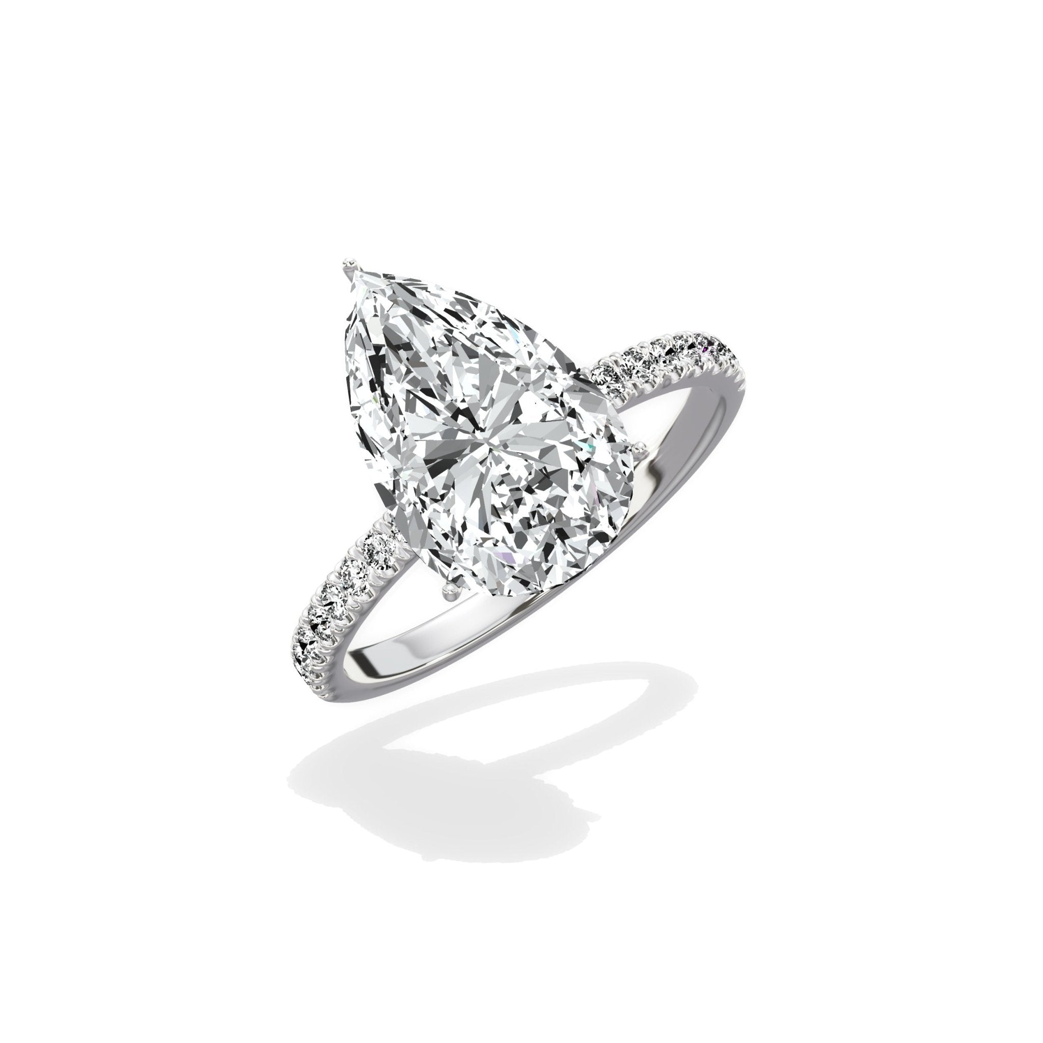 Rose Hidden Halo Engagement Ring - The Better Diamonds