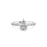 Rose Hidden Halo Engagement Ring - The Better Diamonds