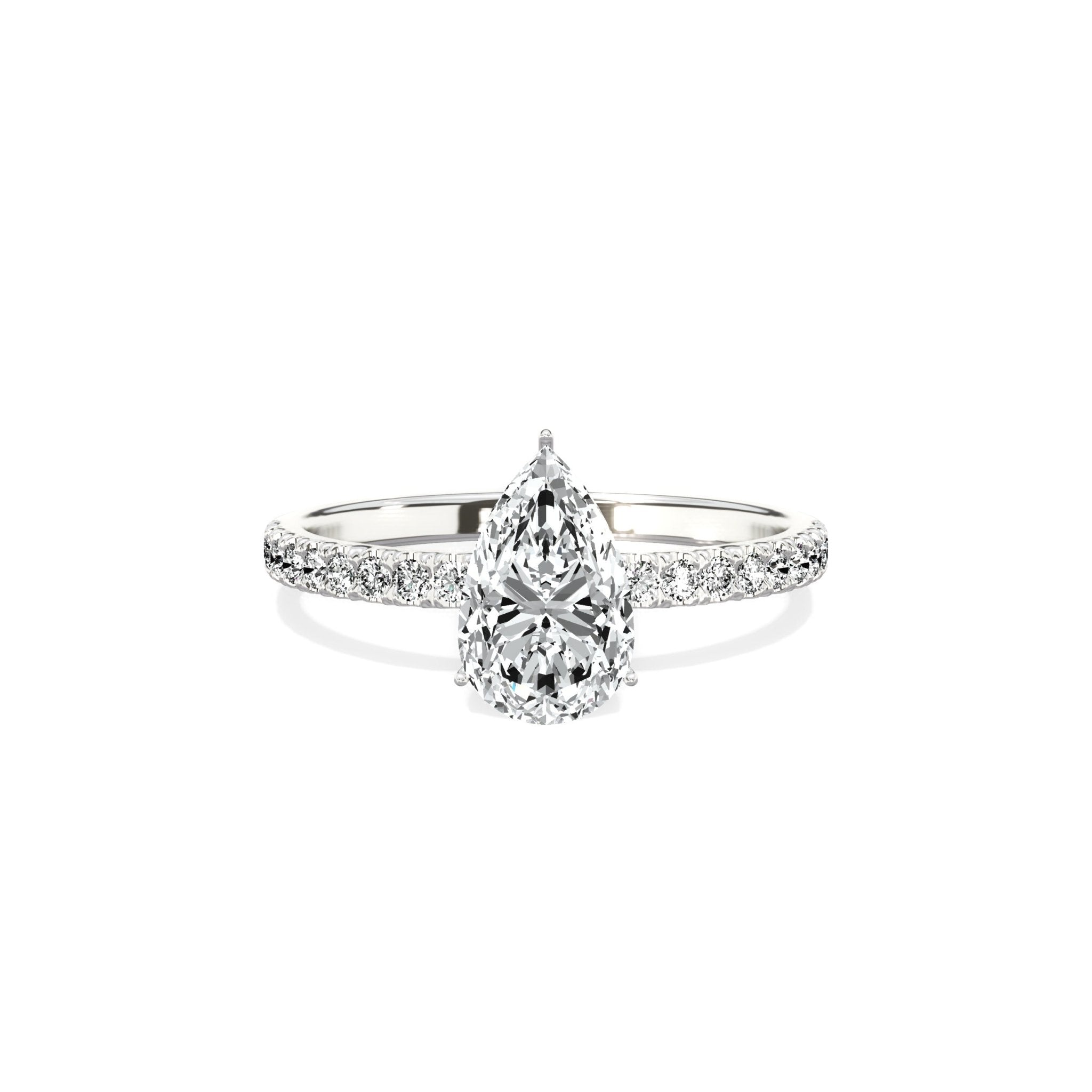 Rose Hidden Halo Engagement Ring - The Better Diamonds