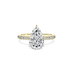 Rose Hidden Halo Engagement Ring - The Better Diamonds