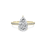 Rose Hidden Halo Engagement Ring - The Better Diamonds