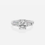 Baguette Three Stone Engagement Ring