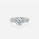 Baguette Three Stone Engagement Ring