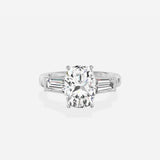 Baguette Three Stone Engagement Ring