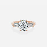 Baguette Three Stone Engagement Ring