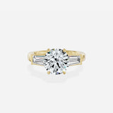 Baguette Three Stone Engagement Ring